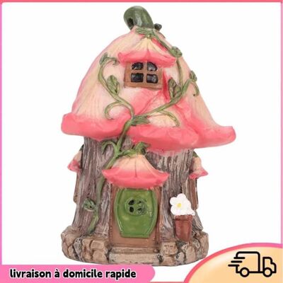 Cellfast Résine Gnome Fairy House Figurine Figurine Décor De Jardin Fantaisiste Idéal Pour Le Jardin Extérieur Cour De Patio Et Pelouse - Publicité Cellfast Résine Gnome Fairy House Figurine Figurine Décor De Jardin Fantaisiste Idéal Pour Le Jardin Extérieur Cour De Patio Et Pelouse - Publicité
