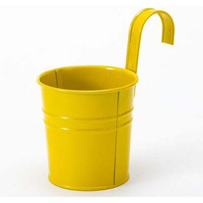 BRINSEA 2 Pots De Fleurs En Métal Suspendus, Jardinière En Pot En Fer Avec Trou De Drainage, Parfaits Pour La Décoration Du Jardin(jaune) - Publicité BRINSEA 2 Pots De Fleurs En Métal Suspendus, Jardinière En Pot En Fer Avec Trou De Drainage, Parfaits Pour La Décoration Du Jardin(jaune) - Publicité