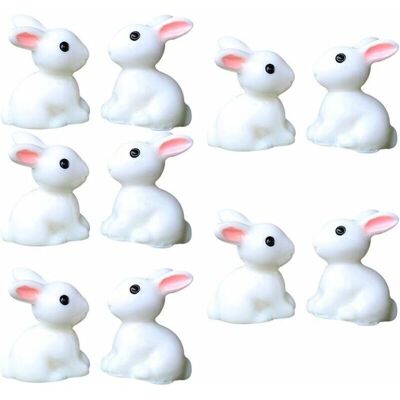 BRINSEA Lot De 10 Décorations Miniatures En Forme De Lapin Pour Pot De Fleurs - Publicité BRINSEA Lot De 10 Décorations Miniatures En Forme De Lapin Pour Pot De Fleurs - Publicité