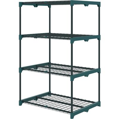 HEAT Étagère À Fleurs En Acier À 4 Niveaux, Support Pour Plantes D'Intérieur Et D'Extérieur, Pour Jardin, Balcon, Salon, 67 X 49 X 105 Cm, Vert - Publicité HEAT Étagère À Fleurs En Acier À 4 Niveaux, Support Pour Plantes D'Intérieur Et D'Extérieur, Pour Jardin, Balcon, Salon, 67 X 49 X 105 Cm, Vert - Publicité