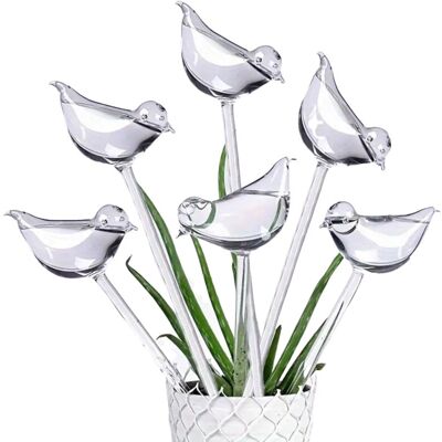 BRAST Globes D'Arrosage Pour Plantes En Forme D'Oiseau - Ampoules D'Arrosage Pour Plantes D'Extérieur - Ampoules D'Arrosage Transparentes Pour Plantes - Pack D'Inserts Pour Jardinières À Arrosage Automatiqu - Publicité BRAST Globes D'Arrosage Pour Plantes En Forme D'Oiseau - Ampoules D'Arrosage Pour Plantes D'Extérieur - Ampoules D'Arrosage Transparentes Pour Plantes - Pack D'Inserts Pour Jardinières À Arrosage Automatiqu - Publicité