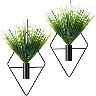 MOXIE 2 Pièces Jardinières Suspendues En Métal Vase Mural Géométrique Avec Plante Artificielle Porte-plante Suspendu Moderne Pot À Suspendre Géométrique Pour Décoration (noir, Plante Aquatique) Npterbl - Publicité MOXIE 2 Pièces Jardinières Suspendues En Métal Vase Mural Géométrique Avec Plante Artificielle Porte-plante Suspendu Moderne Pot À Suspendre Géométrique Pour Décoration (noir, Plante Aquatique) Npterbl - Publicité
