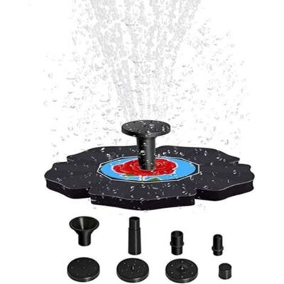 ABYSSE Autoportante Fontaine Flottante Fleur Solaire Bassin Pompe Avec 4 Buses,extérieur Solaire Fontaine Pompe Kit Économie D'Énergie Solaire Font,solaire Powered Bain D'Oiseaux Fontaine-b 16cm(6.3inch) - Publicité ABYSSE Autoportante Fontaine Flottante Fleur Solaire Bassin Pompe Avec 4 Buses,extérieur Solaire Fontaine Pompe Kit Économie D'Énergie Solaire Font,solaire Powered Bain D'Oiseaux Fontaine-b 16cm(6.3inch) - Publicité