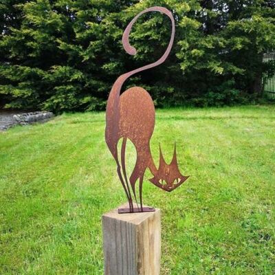 ABYSSE Ornements De Jardin En Métal Pour Clôtures, Décorations D'Extérieur, Maison, Chat, Animaux, Sculptures De Jardin, Silhouettes En Fonte Rouillée, Décoration Murale, Cadeau Pour Chat D'Halloween - Publicité ABYSSE Ornements De Jardin En Métal Pour Clôtures, Décorations D'Extérieur, Maison, Chat, Animaux, Sculptures De Jardin, Silhouettes En Fonte Rouillée, Décoration Murale, Cadeau Pour Chat D'Halloween - Publicité