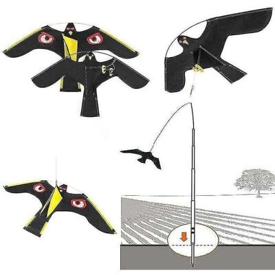 BRAST Ymyny Oiseaux Effaroucheur Répulsif Flying Hawk Cerf-volant Pour Jardin Épouvantail Cour Maison Décoration -protection De La Ferme - Publicité BRAST Ymyny Oiseaux Effaroucheur Répulsif Flying Hawk Cerf-volant Pour Jardin Épouvantail Cour Maison Décoration -protection De La Ferme - Publicité