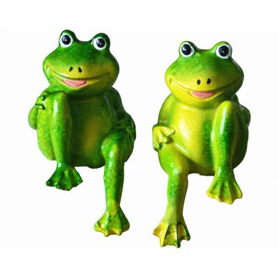 SANS MARQUE Lot De 2 Statues De Grenouille En Résine, Sculptures Décoratives De Jardin Extéri, Grenouille Mouchetée, Étanche, Décoration De Jardin Pour La Maison Et Le Bureau - Publicité SANS MARQUE Lot De 2 Statues De Grenouille En Résine, Sculptures Décoratives De Jardin Extéri, Grenouille Mouchetée, Étanche, Décoration De Jardin Pour La Maison Et Le Bureau - Publicité