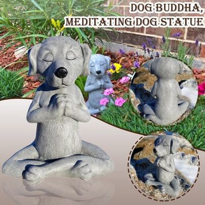 Cellfast Statue De Bouddha En Forme De Chien, Statue De Chien En Méditation, Décoration De Jardin Pour Chien De Yoga, Décoration De Noël - Publicité Cellfast Statue De Bouddha En Forme De Chien, Statue De Chien En Méditation, Décoration De Jardin Pour Chien De Yoga, Décoration De Noël - Publicité