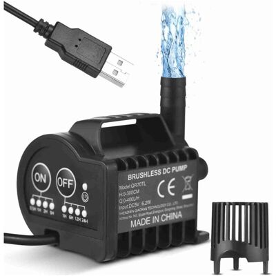 MOXIE Pompe Mini 5v Qr70tl 400l/h 3m Usb Aquarium/bassin - Publicité MOXIE Pompe Mini 5v Qr70tl 400l/h 3m Usb Aquarium/bassin - Publicité