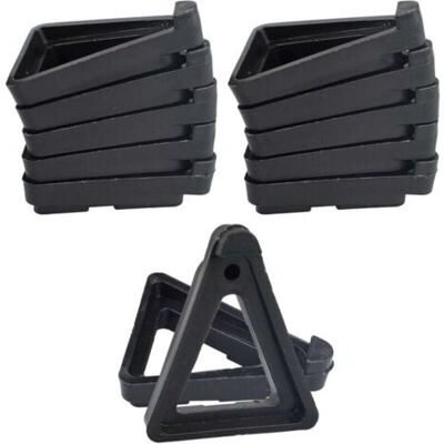 ABYSSE Lot De 24 Pieds De Pot De Fleurs Invisibles Pour Pot De Fleurs Triangulaires Pour Intérieur Et Extérieur, Supports De Pots De Fleurs En Terre Cuite Pour Petits Et Grands Pots De Fleurs (noir) - Publicité ABYSSE Lot De 24 Pieds De Pot De Fleurs Invisibles Pour Pot De Fleurs Triangulaires Pour Intérieur Et Extérieur, Supports De Pots De Fleurs En Terre Cuite Pour Petits Et Grands Pots De Fleurs (noir) - Publicité