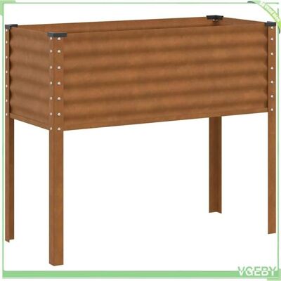 OEM Jardinière De Jardin - Fafeicy - 4008974 - 100 X 45 X 90 Cm - Acier Patiné - Grande Capacité - Publicité OEM Jardinière De Jardin - Fafeicy - 4008974 - 100 X 45 X 90 Cm - Acier Patiné - Grande Capacité - Publicité