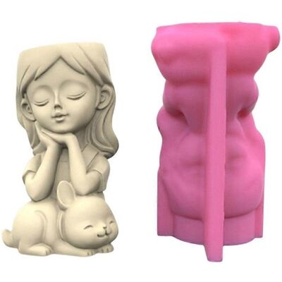 FLAMMKRAFT Moule En Silicone Résine Pour Pots De Fleurs Succulentes, Idéal Pour La Création De Pots De Fleurs De Jardin Diy. Publicité FLAMMKRAFT Moule En Silicone Résine Pour Pots De Fleurs Succulentes, Idéal Pour La Création De Pots De Fleurs De Jardin Diy. Publicité