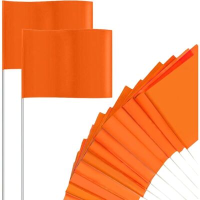 Andiamo Drapeaux De Marquage.100 Pièces Drapeaux Orange Pour Marquage Pelouse - Publicité Andiamo Drapeaux De Marquage.100 Pièces Drapeaux Orange Pour Marquage Pelouse - Publicité