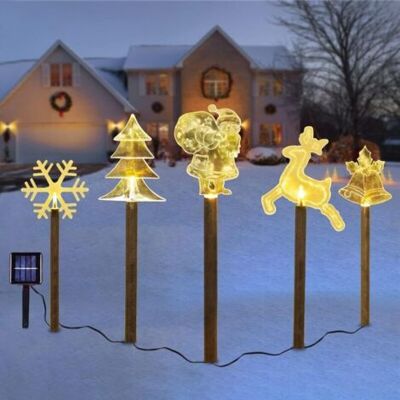 SCORPIO Décorations De Noël, Lumières Solaires Sur Piquet De Noël, Lumières De Noël D'Extérieur Pour Pelouse, Terrasse, Jardin, Cour (multiple) - Publicité SCORPIO Décorations De Noël, Lumières Solaires Sur Piquet De Noël, Lumières De Noël D'Extérieur Pour Pelouse, Terrasse, Jardin, Cour (multiple) - Publicité