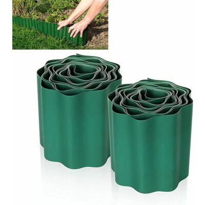 OEM 2 Pcs Bordure De Pelouse Flexible 9m × 15cm, Clôture Gazon Bordure Jardin Plastique Bordurette De Jardin Bords Bordures Jardin Exterieur Pvc - Bordure De Jardin Flexible Vert - Publicité OEM 2 Pcs Bordure De Pelouse Flexible 9m × 15cm, Clôture Gazon Bordure Jardin Plastique Bordurette De Jardin Bords Bordures Jardin Exterieur Pvc - Bordure De Jardin Flexible Vert - Publicité