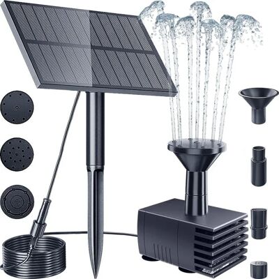 AULEDIO Pompe Solaire Fontaine Démarrage Instantané Haute Efficacité Nettoyage Pratique Adaptée Pour Jardin Piscine Bain D’oiseaux Extérieur Et Décoration Florale - Publicité AULEDIO Pompe Solaire Fontaine Démarrage Instantané Haute Efficacité Nettoyage Pratique Adaptée Pour Jardin Piscine Bain D’oiseaux Extérieur Et Décoration Florale - Publicité