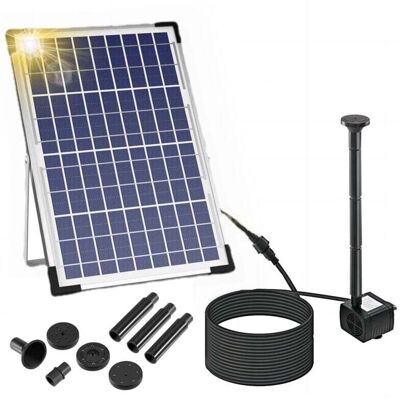 BRAST Pompe De Fontaine Solaire Haute Puissance 10w - Jet Divisé Pour Vagues - Parfaite Pour Bassins Paysagers - Publicité BRAST Pompe De Fontaine Solaire Haute Puissance 10w - Jet Divisé Pour Vagues - Parfaite Pour Bassins Paysagers - Publicité