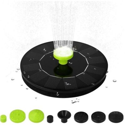 ABYSSE Fontaine Solaire Extérieur 6v 1w Pompe Bassin Solaire Avec 5 Buses Fontaine Extérieure Debout Libre Pompe À Eau Sans Brosse,pour Piscine Étang Jardin Patio - Publicité ABYSSE Fontaine Solaire Extérieur 6v 1w Pompe Bassin Solaire Avec 5 Buses Fontaine Extérieure Debout Libre Pompe À Eau Sans Brosse,pour Piscine Étang Jardin Patio - Publicité