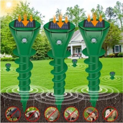 BRAST Répulsif Pour Taupes Extérieur, Répulsif Pour Spermophiles Solaire Pour Pelouse/jardin/terrain. Répulsif Pour Taupes Et Campagnols Étanche, Éloigne Efficacement Spermophiles, Serpents, - Publicité BRAST Répulsif Pour Taupes Extérieur, Répulsif Pour Spermophiles Solaire Pour Pelouse/jardin/terrain. Répulsif Pour Taupes Et Campagnols Étanche, Éloigne Efficacement Spermophiles, Serpents, - Publicité