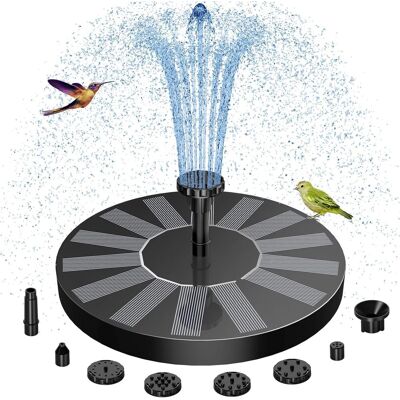 GRASSLIN 1 Fontaine Solaire, Pompe Flottante 3.5w, Batterie 2000mah, 8 Buses, 4 Fixateurs, Pour Bassin, Jardin - Publicité GRASSLIN 1 Fontaine Solaire, Pompe Flottante 3.5w, Batterie 2000mah, 8 Buses, 4 Fixateurs, Pour Bassin, Jardin - Publicité