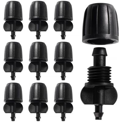 GRASSLIN 10 Raccords D'Irrigation, Connecteur 2-voies Pour Tube 8/12mm À 4/7mm, Plastique Noir, Pour Jardin, Pelouse - Publicité GRASSLIN 10 Raccords D'Irrigation, Connecteur 2-voies Pour Tube 8/12mm À 4/7mm, Plastique Noir, Pour Jardin, Pelouse - Publicité