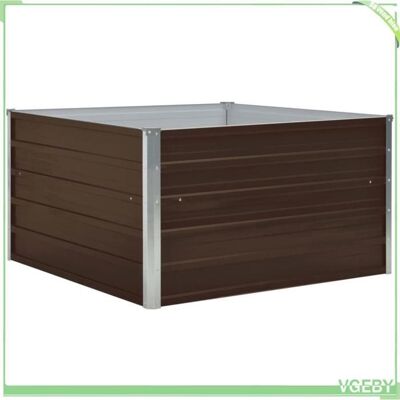 OEM Jardinière Surélevée - Fafeicy - 47023 - Acier Galvanisé - 100 X 100 X 45 Cm - Marron - Publicité OEM Jardinière Surélevée - Fafeicy - 47023 - Acier Galvanisé - 100 X 100 X 45 Cm - Marron - Publicité