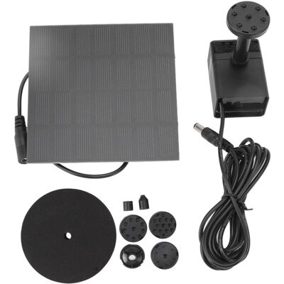 URSUS Jeffergarden Kit De Pompe À Eau Solaire Bricolage Pompe De Fontaine D'Eau À Énergie Solaire Écologique Avec 6 Buses Pour Aquarium De Jardin De Bain D'Oiseau - Publicité URSUS Jeffergarden Kit De Pompe À Eau Solaire Bricolage Pompe De Fontaine D'Eau À Énergie Solaire Écologique Avec 6 Buses Pour Aquarium De Jardin De Bain D'Oiseau - Publicité