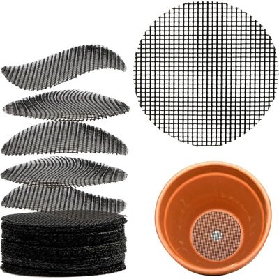 Vision Lot De 100 Filets De Drainage Pour Pots De Fleurs De 5 Cm, Pour Bonsaï, Pour Éviter Les Fuites De Terre - Publicité Vision Lot De 100 Filets De Drainage Pour Pots De Fleurs De 5 Cm, Pour Bonsaï, Pour Éviter Les Fuites De Terre - Publicité
