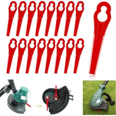 Scotch 100 Pièces Lames En Plastique De Rechange, Lame Coupe Bordure Tondeuse À Gazon En Plastique Lames Pour Jardin Et Pelouse Coupe Bordures - Publicité Scotch 100 Pièces Lames En Plastique De Rechange, Lame Coupe Bordure Tondeuse À Gazon En Plastique Lames Pour Jardin Et Pelouse Coupe Bordures - Publicité