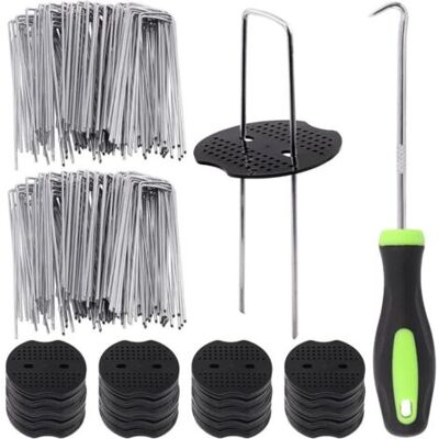 SCORPIO Kit De 101 Agrafes Horticoles : 50 Agrafes En U De 15 Cm Pour Paillis, Clôtures Et Gazon Synthétique - Publicité SCORPIO Kit De 101 Agrafes Horticoles : 50 Agrafes En U De 15 Cm Pour Paillis, Clôtures Et Gazon Synthétique - Publicité