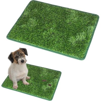GRASSLIN 2pcs Tapis De Gazon Artificiel,46x58cm,durable Pp+pe,drainage Optimal,chien,balcon,jardin - Publicité GRASSLIN 2pcs Tapis De Gazon Artificiel,46x58cm,durable Pp+pe,drainage Optimal,chien,balcon,jardin - Publicité