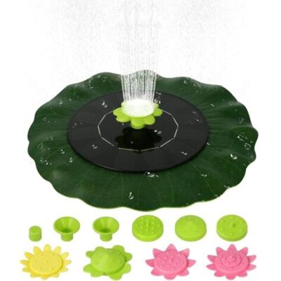 ABYSSE Fontaine De Bain D'Oiseaux Solaire,6v 1w Fontaine Solaire En Forme De Feuille De Lotus Fontaines Flottantes Avec Buses,pour Piscine Étang Jardin Patio - Publicité ABYSSE Fontaine De Bain D'Oiseaux Solaire,6v 1w Fontaine Solaire En Forme De Feuille De Lotus Fontaines Flottantes Avec Buses,pour Piscine Étang Jardin Patio - Publicité