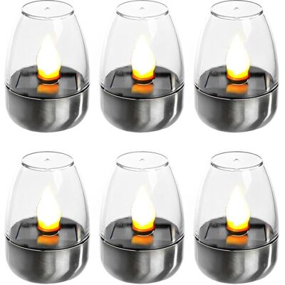 Melissa Pack De 6 Bougies Led Électriques Veilleuses Solaires Rechargeables Lumières Solaires Clignotantes Pour Extérieur Résistant Aux Intempéries Jardin Terrasse Balcon Décoration - Publicité Melissa Pack De 6 Bougies Led Électriques Veilleuses Solaires Rechargeables Lumières Solaires Clignotantes Pour Extérieur Résistant Aux Intempéries Jardin Terrasse Balcon Décoration - Publicité