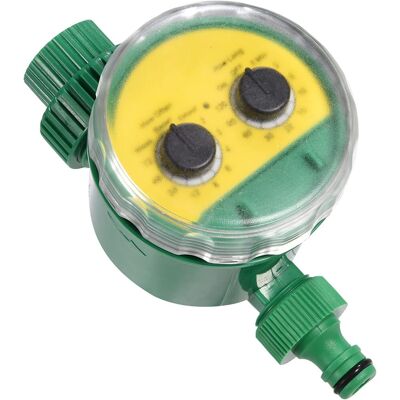 GRASSLIN 1 Minuterie D'Arrosage Électronique, Double Cadran, Contrôle Irrigation Jardin, Abs Vert, Extérieur - Publicité GRASSLIN 1 Minuterie D'Arrosage Électronique, Double Cadran, Contrôle Irrigation Jardin, Abs Vert, Extérieur - Publicité
