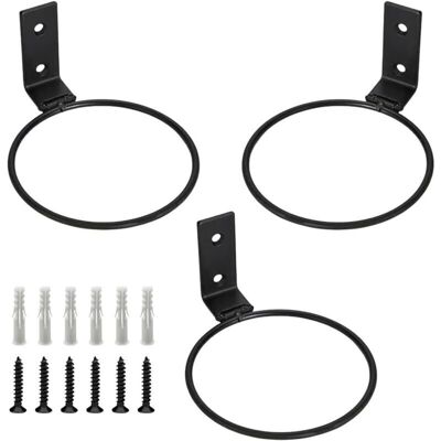SANS MARQUE 3 Pièces Supports Muraux Pour Pot De Fleurs Anneau De Support De Pot De Fleur Plante Exterieur Porte Pots Anneau Titulaire Pliable Support Jardinière Metal Avec Vis Pour Intérieure Extérieur - Publicité SANS MARQUE 3 Pièces Supports Muraux Pour Pot De Fleurs Anneau De Support De Pot De Fleur Plante Exterieur Porte Pots Anneau Titulaire Pliable Support Jardinière Metal Avec Vis Pour Intérieure Extérieur - Publicité