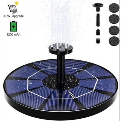Andiamo Batterie Au Lithium Intégrée 3w 6 Arroseurs Fontaine De Bain D'Oiseau De Jardin Solaire - Publicité Andiamo Batterie Au Lithium Intégrée 3w 6 Arroseurs Fontaine De Bain D'Oiseau De Jardin Solaire - Publicité