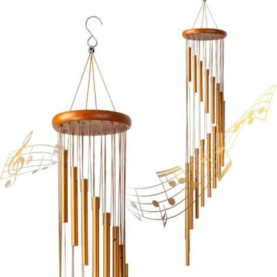 SCORPIO Carillon À Vent Extérieur, 90cm Carillon Éolien Avec 18 Tube En Alliage D'Aluminium,36" Carillon De Vent Carillon Mobile À Vent Exterieur Eolienne Décoration Jardin Maison Porche Patio Cour Balcon - Publicité SCORPIO Carillon À Vent Extérieur, 90cm Carillon Éolien Avec 18 Tube En Alliage D'Aluminium,36" Carillon De Vent Carillon Mobile À Vent Exterieur Eolienne Décoration Jardin Maison Porche Patio Cour Balcon - Publicité