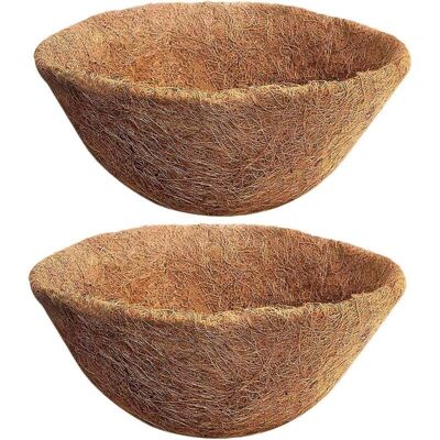 MOXIE Lot De 2 Doublure En Fibre De Coco Naturelle Pour Pot De Fleurs 35 Cm Panier Suspendu Pour Pots De Fleurs Remplacement En Fibre De Coco Pour Jardinière - Publicité MOXIE Lot De 2 Doublure En Fibre De Coco Naturelle Pour Pot De Fleurs 35 Cm Panier Suspendu Pour Pots De Fleurs Remplacement En Fibre De Coco Pour Jardinière - Publicité
