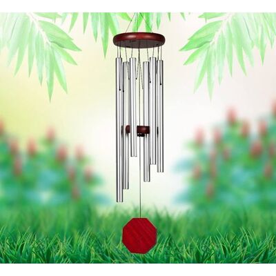Cellfast Carillon À Vent Avec Son Apaisant Et Relaxant,6 Tubes En Aluminium Carillon À Vent Carillons De Vent Pour Extérieur - Publicité Cellfast Carillon À Vent Avec Son Apaisant Et Relaxant,6 Tubes En Aluminium Carillon À Vent Carillons De Vent Pour Extérieur - Publicité