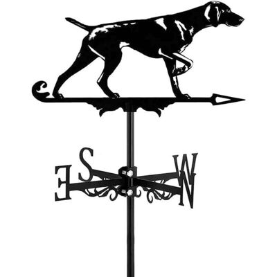 Scotch Girouette En Métal Vintage Noir Avec Indicateur De Direction Du Vent Pour Extérieur, Jardin, Toit, Paddock Décoration (chien) - Publicité Scotch Girouette En Métal Vintage Noir Avec Indicateur De Direction Du Vent Pour Extérieur, Jardin, Toit, Paddock Décoration (chien) - Publicité