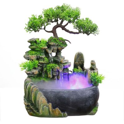 Scotch Fontaine D'Intérieur Avec Eclairage Plantes Et Pierres Décoratives Fontaine Décorative D'Intérieur Fontaine Zen De Table Avec Lumière Led Fontaine Feng Shui Pour Maison, Bureau - Publicité Scotch Fontaine D'Intérieur Avec Eclairage Plantes Et Pierres Décoratives Fontaine Décorative D'Intérieur Fontaine Zen De Table Avec Lumière Led Fontaine Feng Shui Pour Maison, Bureau - Publicité