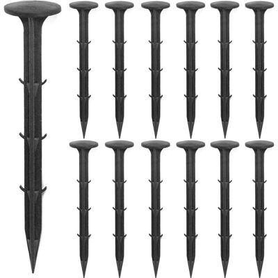 BRINSEA Lot De 100 Piquets De Jardin En Plastique De 15 Cm, Ancrages Paysagers, Clous Antirouille Pour Bordures De Pelouse, Toiles Anti-mauvaises Herbes, Bâches, Décorations De Noël, Gazon Artificiel, Tentes - Publicité BRINSEA Lot De 100 Piquets De Jardin En Plastique De 15 Cm, Ancrages Paysagers, Clous Antirouille Pour Bordures De Pelouse, Toiles Anti-mauvaises Herbes, Bâches, Décorations De Noël, Gazon Artificiel, Tentes - Publicité