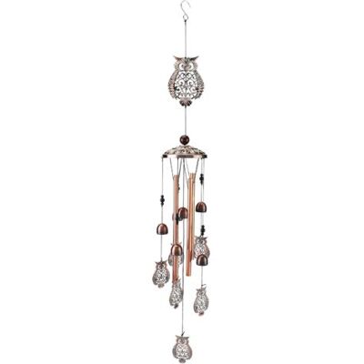 SCORPIO Carillons Éoliens Hibou Intérieur Extérieur Carillons De Jardin En Métal Cloche De Vent Pour Décoration Jardin/maison - Publicité SCORPIO Carillons Éoliens Hibou Intérieur Extérieur Carillons De Jardin En Métal Cloche De Vent Pour Décoration Jardin/maison - Publicité
