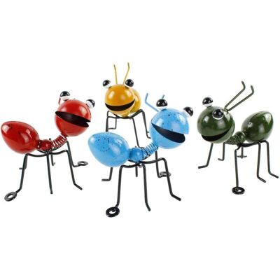 MOXIE Fourmi En Métal Un Groupe De 4 Couleurs Insecte Mignon Pour Accrocher Mur Art Jardin Pelouse Décor Intérieur Extérieur Sculptures Murales - Publicité MOXIE Fourmi En Métal Un Groupe De 4 Couleurs Insecte Mignon Pour Accrocher Mur Art Jardin Pelouse Décor Intérieur Extérieur Sculptures Murales - Publicité