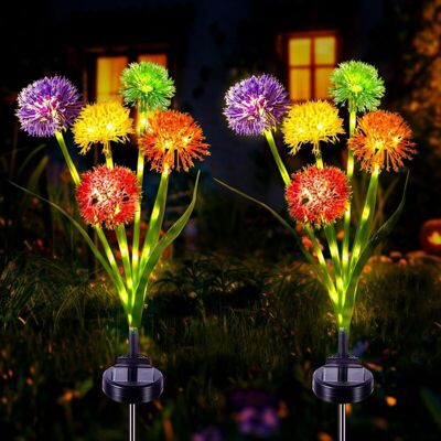 MOXIE Lumière Solaire Jardin, 2 Pièces Fleur Pissenlit Lampe Solaire Extérieure Pour Décoration De Jardin Patio, Mariage, Noël, Pelouse, Terrasse - Publicité MOXIE Lumière Solaire Jardin, 2 Pièces Fleur Pissenlit Lampe Solaire Extérieure Pour Décoration De Jardin Patio, Mariage, Noël, Pelouse, Terrasse - Publicité
