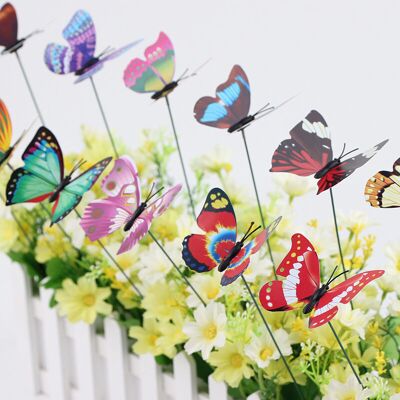 URSUS Bâtons De Papillons Colorés Pour Décoration De Jardin, 50 Pièces, Pour Papillons De Pelouse De Cour(tige Papillon De 4 Cm) - Publicité URSUS Bâtons De Papillons Colorés Pour Décoration De Jardin, 50 Pièces, Pour Papillons De Pelouse De Cour(tige Papillon De 4 Cm) - Publicité