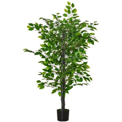 OEM Grand Ficus Artificiel, 135 Cm, Plante Artificielle En Plastique En Pot, Arbre Artificiel Avec Support En Ciment, Gazon Artificiel Pour Salon, Chambre, Bureau, Jardin - Publicité OEM Grand Ficus Artificiel, 135 Cm, Plante Artificielle En Plastique En Pot, Arbre Artificiel Avec Support En Ciment, Gazon Artificiel Pour Salon, Chambre, Bureau, Jardin - Publicité