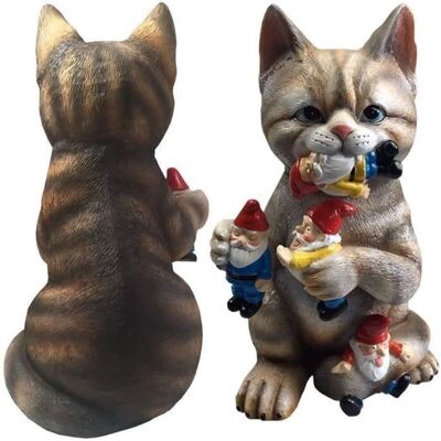 Cellfast Décoration De Jardin En Forme De Chat, Décoration De Jardin, Nain De Jardin Résistant Aux Intempéries, Statue De Chat Gnome - Publicité Cellfast Décoration De Jardin En Forme De Chat, Décoration De Jardin, Nain De Jardin Résistant Aux Intempéries, Statue De Chat Gnome - Publicité
