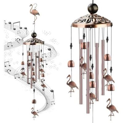 ABYSSE Carillon À Vent Extérieur Zen En Métal – Longueur 91 Cm – Fil Tressé Nylon Résistant – Décoration Jardin Et Terrasse - Publicité ABYSSE Carillon À Vent Extérieur Zen En Métal – Longueur 91 Cm – Fil Tressé Nylon Résistant – Décoration Jardin Et Terrasse - Publicité