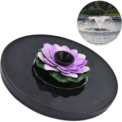 AULEDIO Pompe Solaire Pour Bain D’oiseaux Et Fontaine, 7v 1,4w, 5 Buses, Débit 80-200 L/h, Hauteur 55-95 Cm, Pour Jardin, Piscine Et Petit Bassin Extérieur, Violet - Publicité AULEDIO Pompe Solaire Pour Bain D’oiseaux Et Fontaine, 7v 1,4w, 5 Buses, Débit 80-200 L/h, Hauteur 55-95 Cm, Pour Jardin, Piscine Et Petit Bassin Extérieur, Violet - Publicité