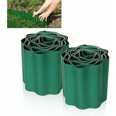 OEM 2 Pcs Bordure De Pelouse Flexible 9m × 15cm, Clôture Gazon Bordure Jardin Plastique Bordurette De Jardin Bords Bordures Jardin Exterieur Pvc - Bordure De Jardin Flexible Vert - Publicité OEM 2 Pcs Bordure De Pelouse Flexible 9m × 15cm, Clôture Gazon Bordure Jardin Plastique Bordurette De Jardin Bords Bordures Jardin Exterieur Pvc - Bordure De Jardin Flexible Vert - Publicité